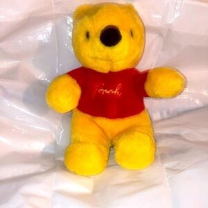 🏷Winnie the Pooh Vintage 80s Sears Walt Disney Gund 8” Plush Mattel Yellow Bear